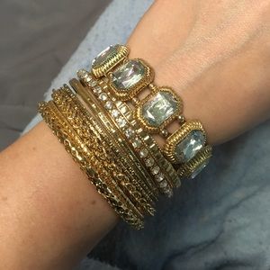 Gold bangle set